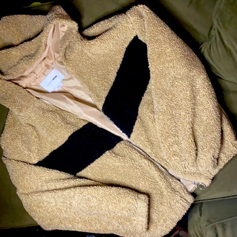 A teddy jacket from fashion nova